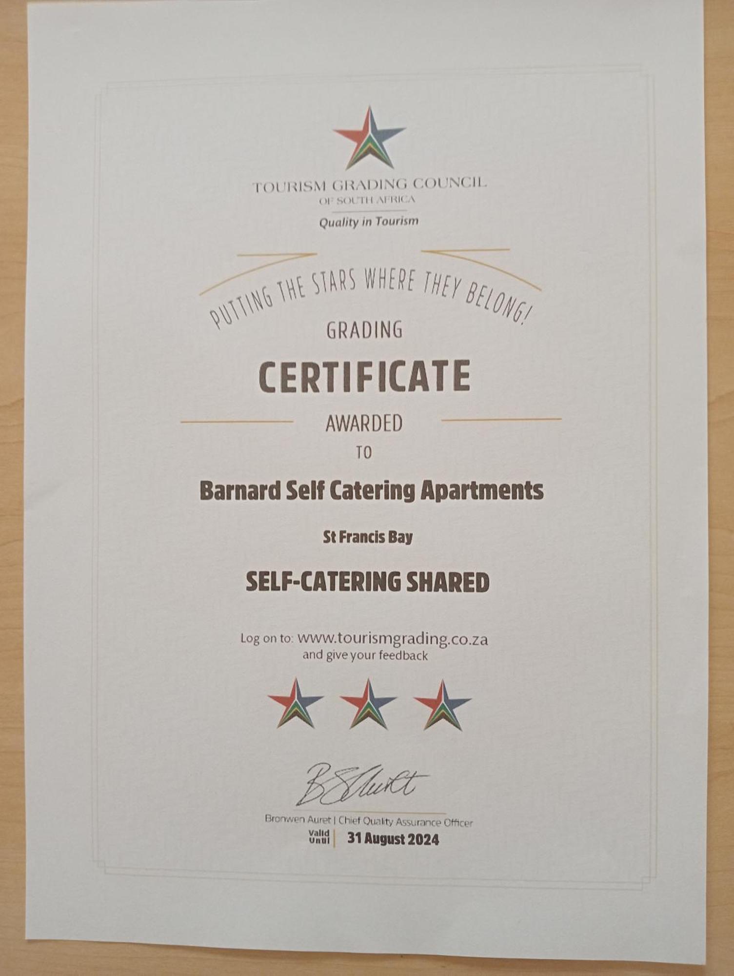 Barnard Self Catering Apartments St Francis Bay Exteriör bild